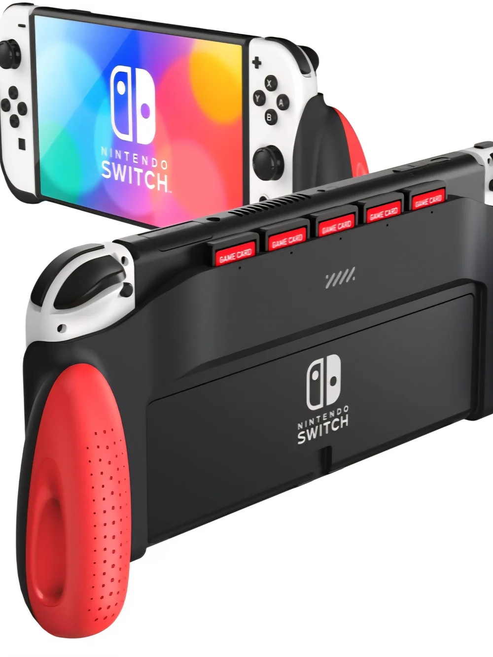 Nintendo Comfort Grip Case with Red Accents